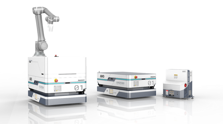 皇冠体育數位開發的自主式移動機器人（AMR250M），搭配全向輪並結合AI演算法、2D LiDAR、3D攝影機等技術，協助客戶實現產線全自動化